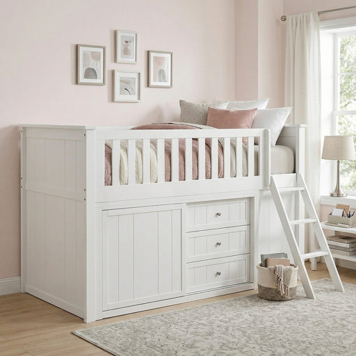 galen-5-low-loft-bunk-with-bookcase-and-dresser-2