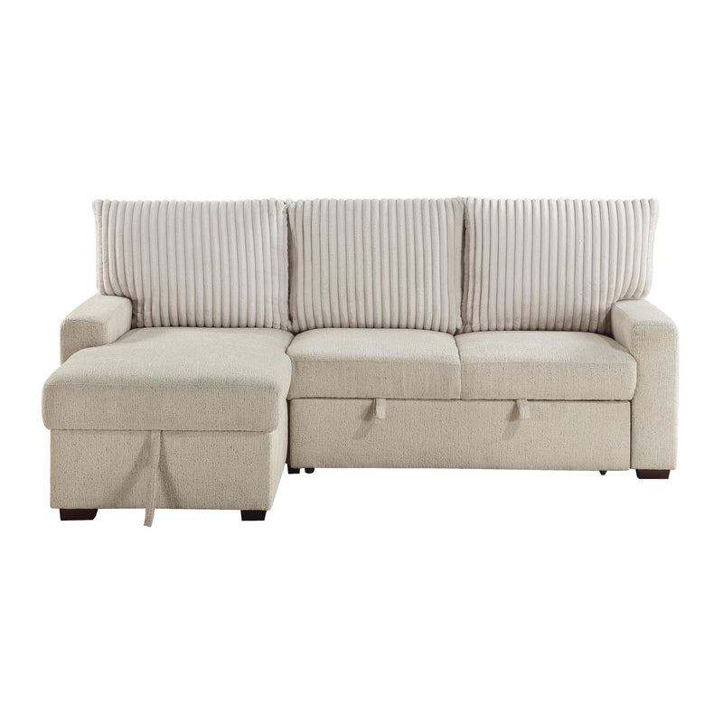 gallatin-beige-light-gray-2-2-piece-sectional-with-left-chaise-and-drop-down-cup-holders-storage-pouch-pull-out-bed-and-hidden-storage-1