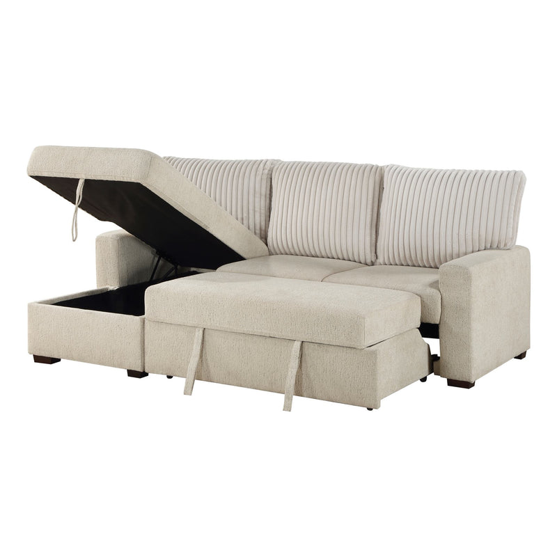 gallatin-beige-light-gray-2-2-piece-sectional-with-left-chaise-and-drop-down-cup-holders-storage-pouch-pull-out-bed-and-hidden-storage-11