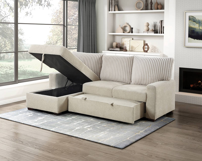 gallatin-beige-light-gray-2-2-piece-sectional-with-left-chaise-and-drop-down-cup-holders-storage-pouch-pull-out-bed-and-hidden-storage-13
