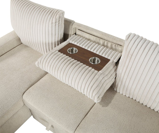 gallatin-beige-light-gray-2-2-piece-sectional-with-left-chaise-and-drop-down-cup-holders-storage-pouch-pull-out-bed-and-hidden-storage-2