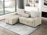gallatin-beige-light-gray-2-2-piece-sectional-with-left-chaise-and-drop-down-cup-holders-storage-pouch-pull-out-bed-and-hidden-storage-5