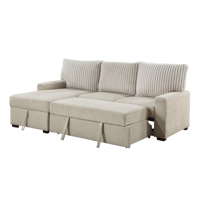 gallatin-beige-light-gray-2-2-piece-sectional-with-left-chaise-and-drop-down-cup-holders-storage-pouch-pull-out-bed-and-hidden-storage-6
