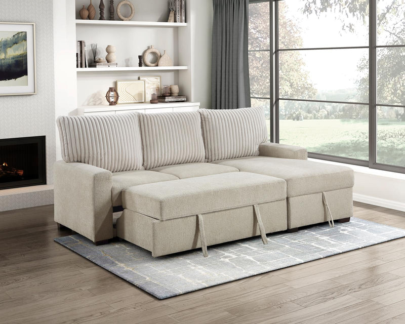 gallatin-beige-light-gray-2-2-piece-sectional-with-right-chaise-and-drop-down-cup-holders-storage-pouch-pull-out-bed-and-hidden-storage-13