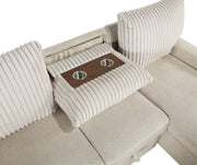 gallatin-beige-light-gray-2-2-piece-sectional-with-right-chaise-and-drop-down-cup-holders-storage-pouch-pull-out-bed-and-hidden-storage-2