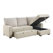 gallatin-beige-light-gray-2-2-piece-sectional-with-right-chaise-and-drop-down-cup-holders-storage-pouch-pull-out-bed-and-hidden-storage-3