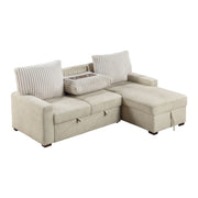 gallatin-beige-light-gray-2-2-piece-sectional-with-right-chaise-and-drop-down-cup-holders-storage-pouch-pull-out-bed-and-hidden-storage-4