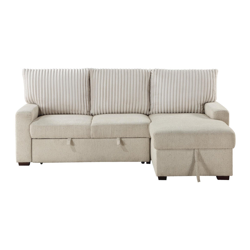 gallatin-beige-light-gray-2-2-piece-sectional-with-right-chaise-and-drop-down-cup-holders-storage-pouch-pull-out-bed-and-hidden-storage-9