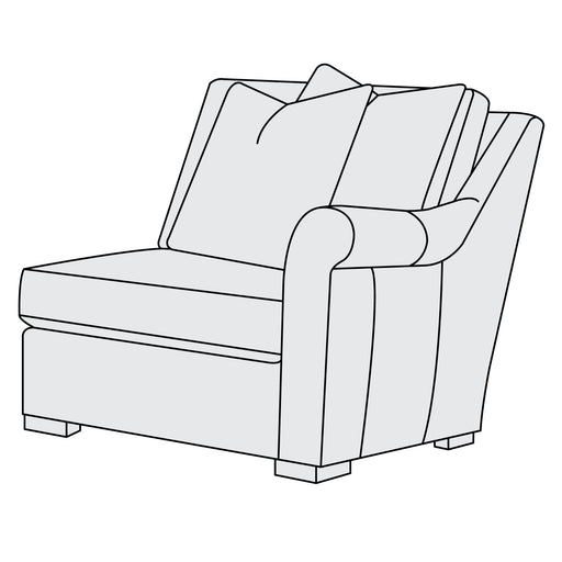 Keirnan Leather Left Arm Chair