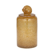 glass-10-jar-w-knot-lid-amber-bubble-1