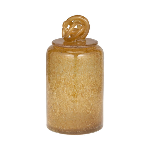 glass-10-jar-w-knot-lid-amber-bubble-2