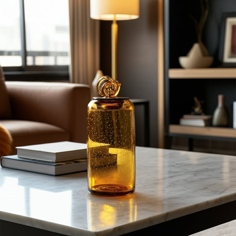 glass-12-jar-w-knot-lid-dark-amber-12
