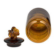 glass-12-jar-w-knot-lid-dark-amber-4
