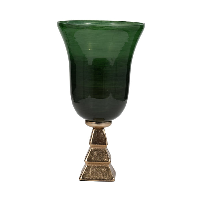 glass-15-5th-ave-vase-on-stand-green-gold-1