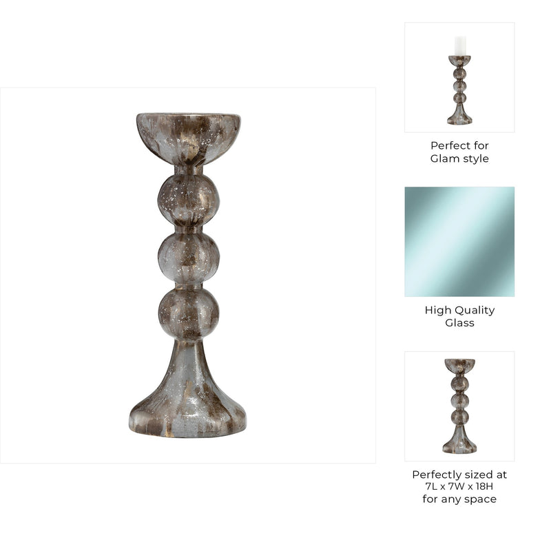 glass-18-h-bubbly-candle-holder-brown-2