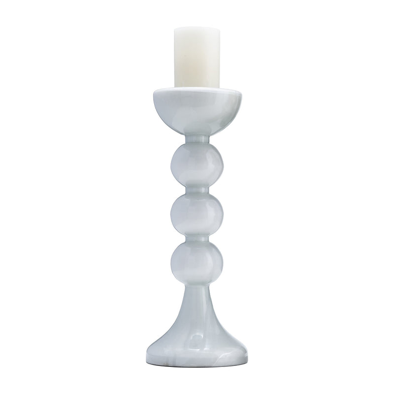 glass-18-h-bubbly-candle-holder-wht-enam-2