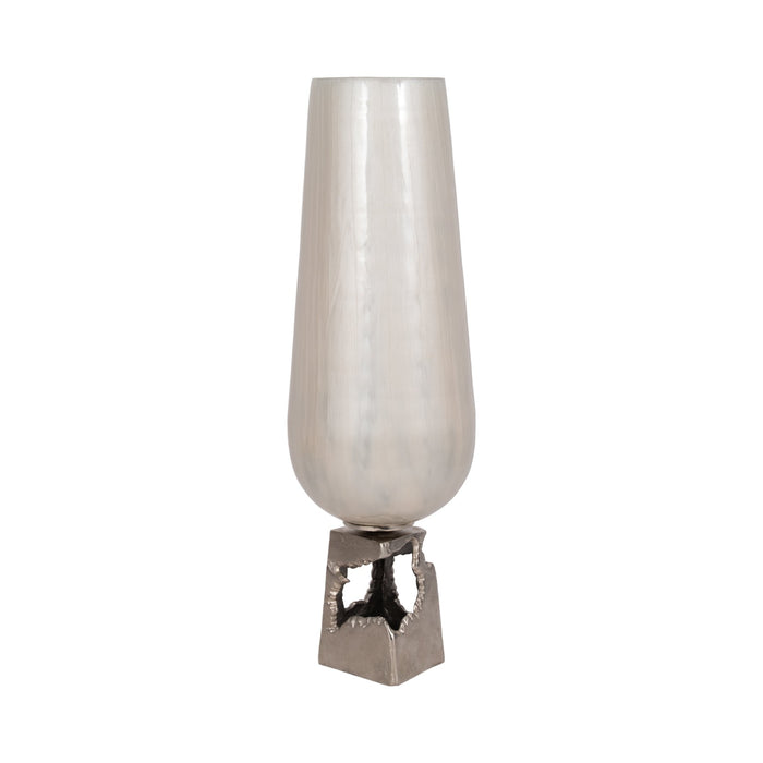 glass-26-h-vase-w-metal-base-peral-white-3
