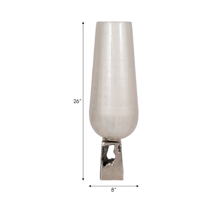 glass-26-h-vase-w-metal-base-peral-white-8