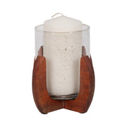 glass-7-votive-holder-w-base-brown-clear-2