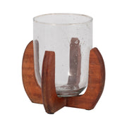 glass-7-votive-holder-w-base-brown-clear-3