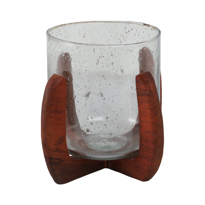glass-8-votive-holder-w-base-brown-clear-1