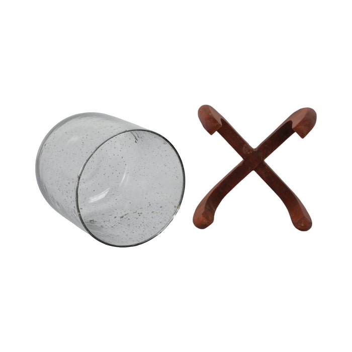 glass-8-votive-holder-w-base-brown-clear-7