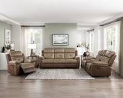 glendale-brown-double-reclining-sofa-2