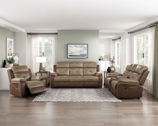 glendale-brown-double-reclining-sofa-2