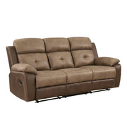 glendale-brown-double-reclining-sofa-5
