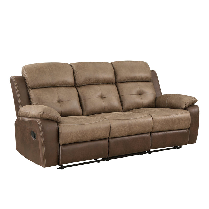 glendale-brown-double-reclining-sofa-5