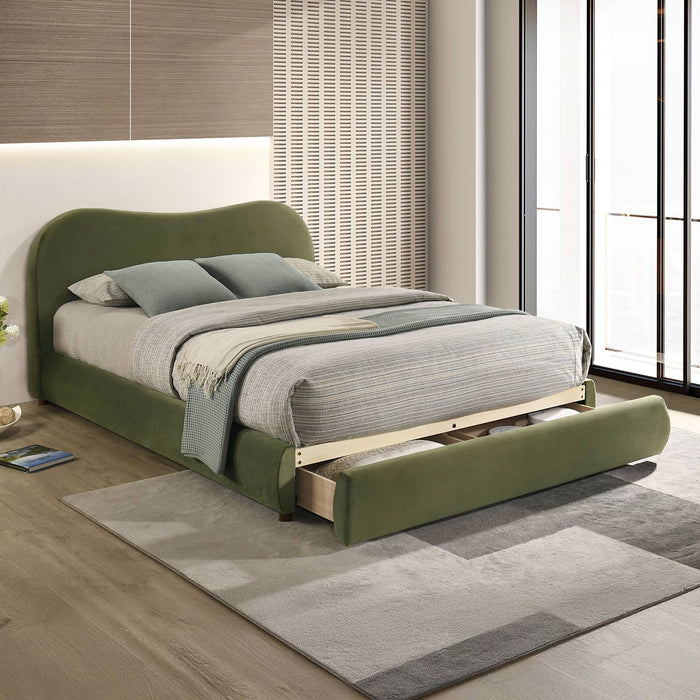 grimsby-queen-bed-olive-green-velvet-1