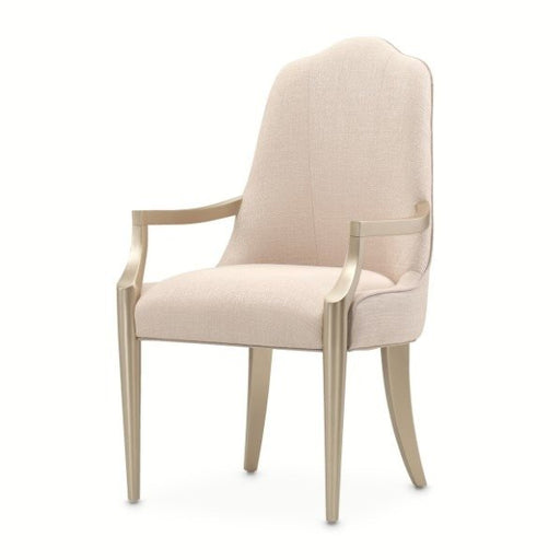 AICO Malibu Crest Arm Chair in Chardonnay (Set of 2) 9007004A-822 image