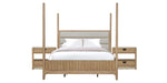 Parker House Escape - Bedroom King Poster Bed with 2 Nightstands