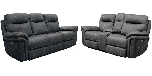 Parker Living Mason - Charcoal Power Reclining Sofa and Loveseat