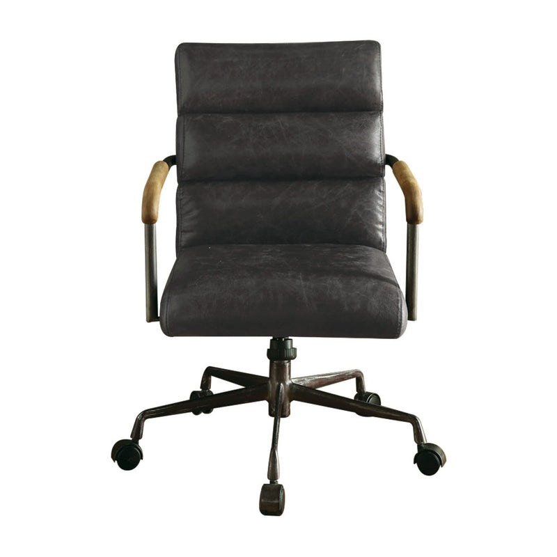 harith-antique-slate-top-grain-leather-swivel-office-chair-3