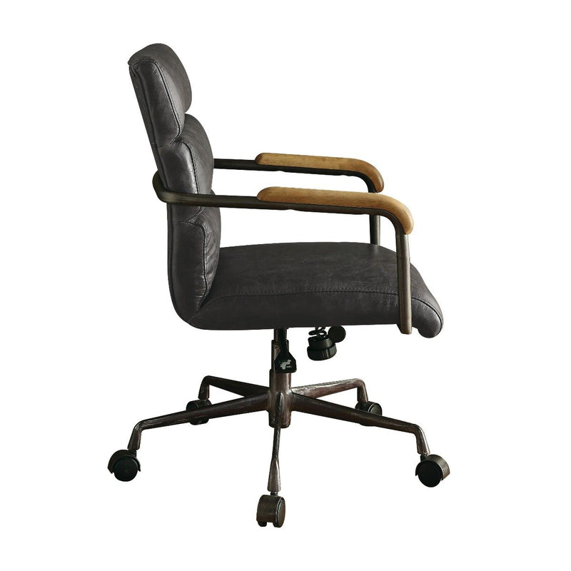 harith-antique-slate-top-grain-leather-swivel-office-chair-4