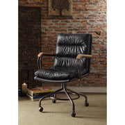 harith-vintage-blue-top-grain-leather-swivel-office-chair-2