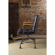 harith-vintage-blue-top-grain-leather-swivel-office-chair-5
