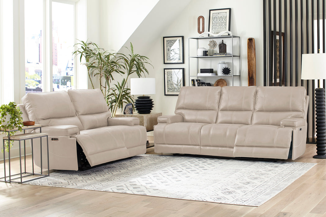 Parker Living Whitman - Verona Linen - Powered By Freemotion Power Reclining Sofa Loveseat and Recliner