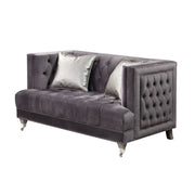 hegio-gray-velvet-loveseat-w-2-pillows-1