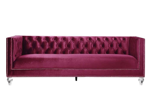 heibero-burgundy-velvet-sofa-w-2-pillows-2