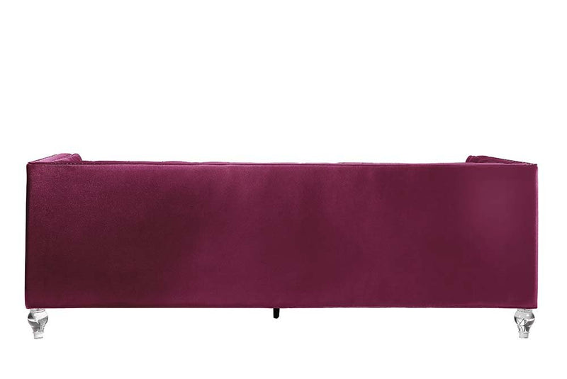 heibero-burgundy-velvet-sofa-w-2-pillows-4
