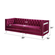 heibero-burgundy-velvet-sofa-w-2-pillows-5