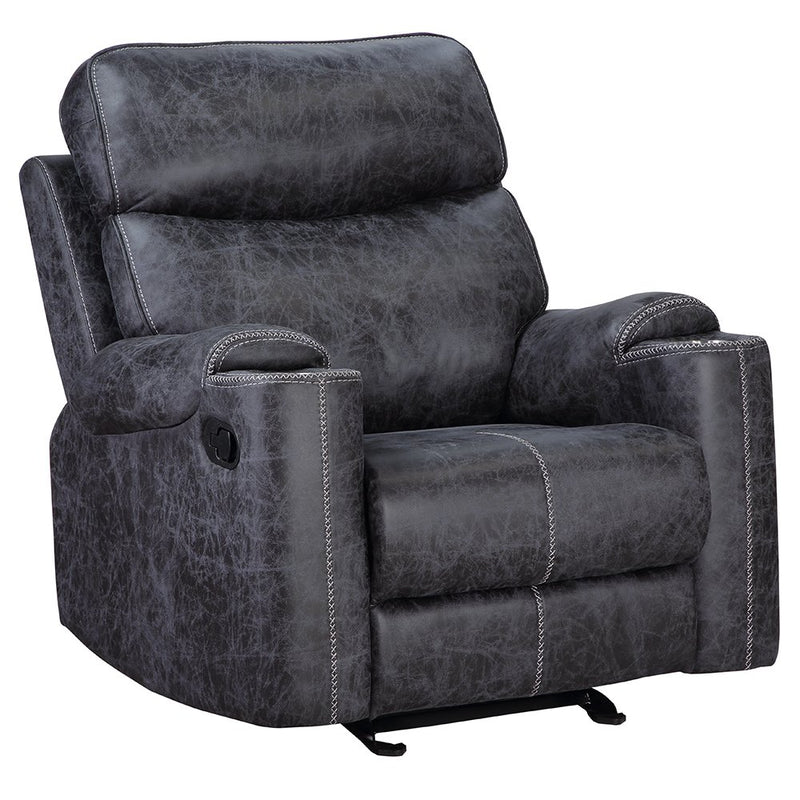 hirah-dark-gray-polished-microfiber-motion-glider-recliner-2