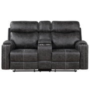 hirah-dark-gray-polished-microfiber-motion-loveseat-w-console-usb-port-3