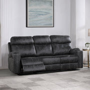 hirah-dark-gray-polished-microfiber-motion-sofa-1