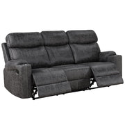 hirah-dark-gray-polished-microfiber-motion-sofa-4
