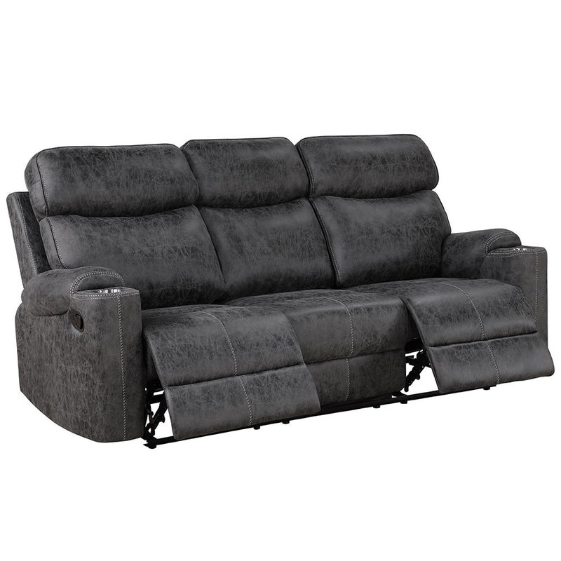 hirah-dark-gray-polished-microfiber-motion-sofa-4