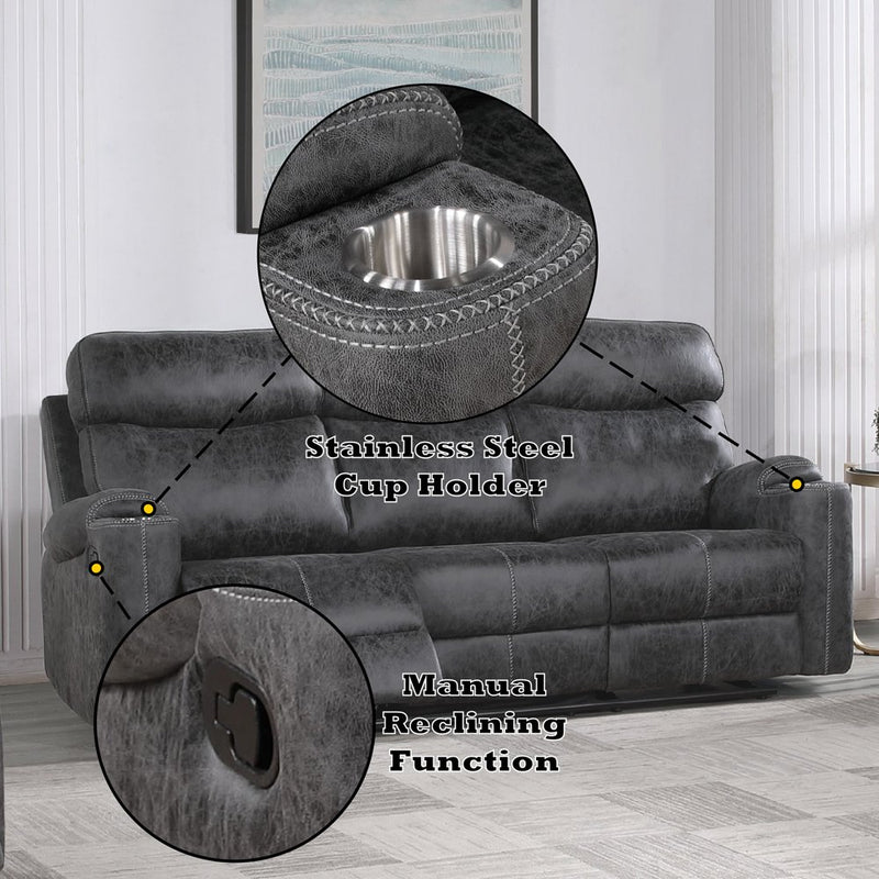 hirah-dark-gray-polished-microfiber-motion-sofa-9