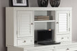 Parker House Boca L Shape Desk with Credenza and Hutch